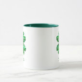 Green Hearts Shamrock gepersonaliseerd Mok (Midden)