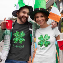 Green Hearts Shamrock St. Patrick's 