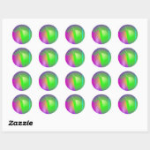 Green Helmet Ronde Sticker (Vel)