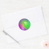 Green Helmet Ronde Sticker (Envelop)