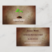 Green Herb-Visitekaartjes Visitekaartje (Voorkant / Achterkant)