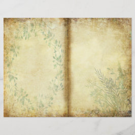 Green Herbs Wild Meadow Natuur Journal Page