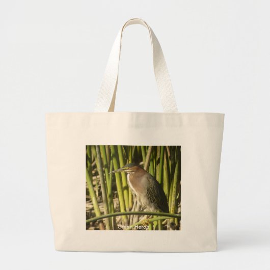 Green Heron Bag Grote Tote Bag (Voorkant)