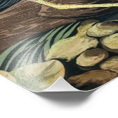 Green Heron door John James Audubon Foto Afdruk (Hoek)