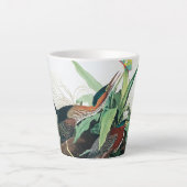 Green Heron door John James Audubon Latte Mok (Voorkant)