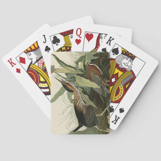Green Heron, John James Audubon's Birds of America Pokerkaarten (Achterkant)