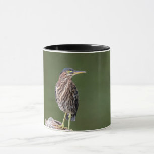 Green Heron op een blog Mok