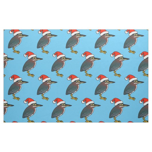 Green Heron Santa Stof (Fat Quarter)