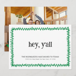 Green Hey Y'all - Verhuisd naar Texas Aankondiging