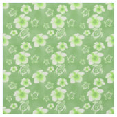 Green Hibiscus Honu Hawaiian Stof (Swatch)