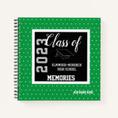 Green High School Afstuderen Geheugenboek Notitieboek (Voorkant)