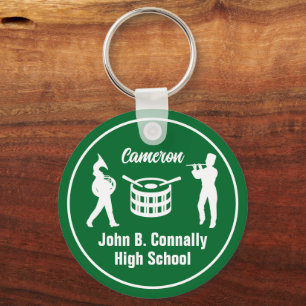 Green High School Marching Band gepersonaliseerd Sleutelhanger