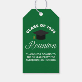 Green High School Reünie Gepersonaliseerde Partij Cadeaulabel
