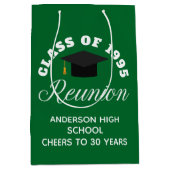 Green High School Reünie Gepersonaliseerde Partij Medium Cadeauzakje (Voorkant)