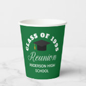 Green High School Reünie Gepersonaliseerde Partij Papieren Bekers (Voorkant)