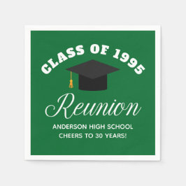 Green High School Reünie Gepersonaliseerde Partij Servet
