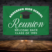 Green High School Reunion Custom Welkom Spandoek