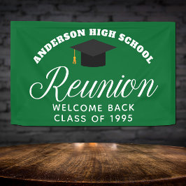 Green High School Reunion Custom Welkom Spandoek