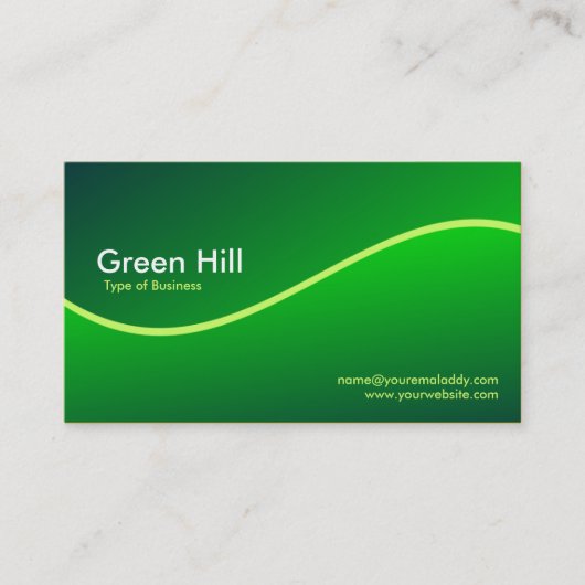 Green Hill 5 Visitekaartje (Voorkant)
