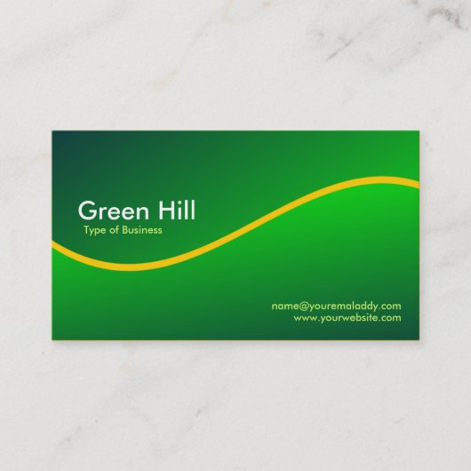 Green Hill 6 Visitekaartje (Voorkant)