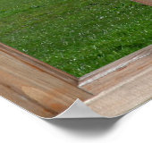 Green Hill Uitzicht van een Venster Poster (Hoek)