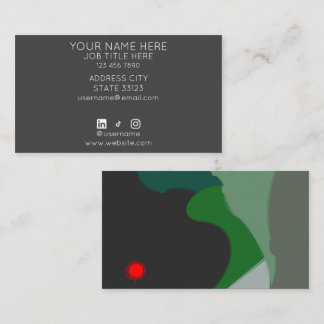 Green Hills Business Card Visitekaartje