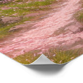 Green Hills en Cherry Blossom Path Poster (Hoek)
