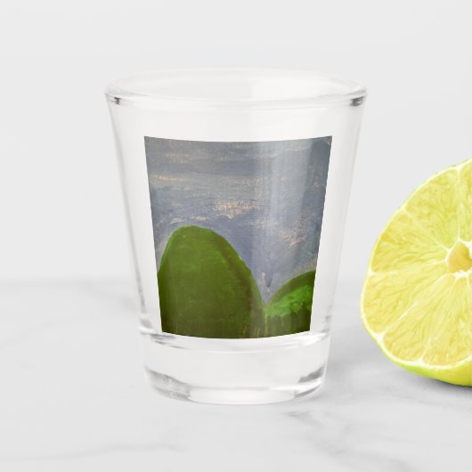 Green Hills Glass Shot Glas (Voorkant)