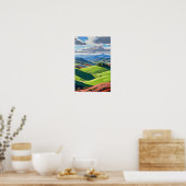 Green Hills Wall Art Poster (Keuken)