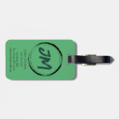 Green Hip Hop Rottweiler Bagagelabel (Achterkant horizontaal)