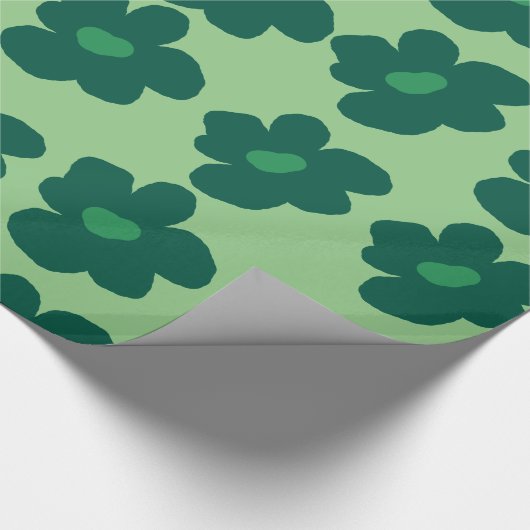 Green Hippie Cadeaupapier (Hoek)