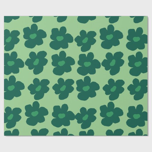 Green Hippie Cadeaupapier (Vlak)