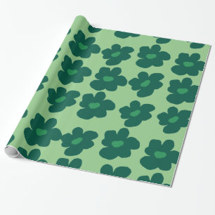 Green Hippie Cadeaupapier