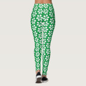 Green Hippy, 60/70's, blokvormig patroonafdrukken Leggings (Achterkant)