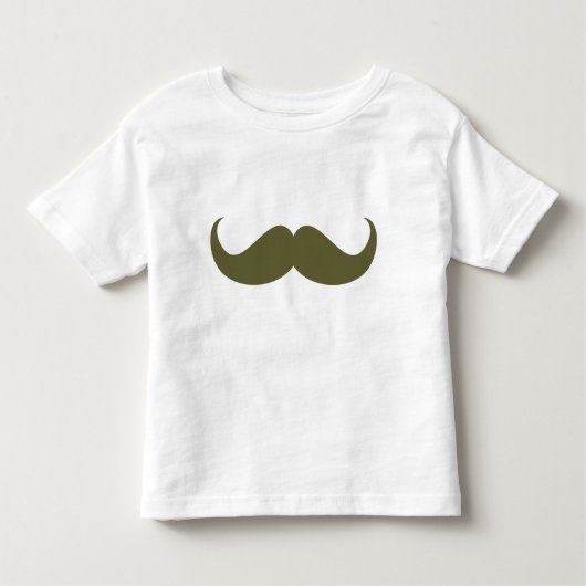 Green Hipster Mustache Peuter T-shirt (Voorkant)