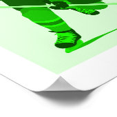 Green Hockey Logo Poster (Hoek)