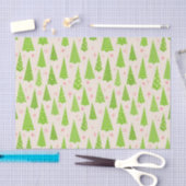 Green Holiday Pine Trees Tissuepapier (Craft)