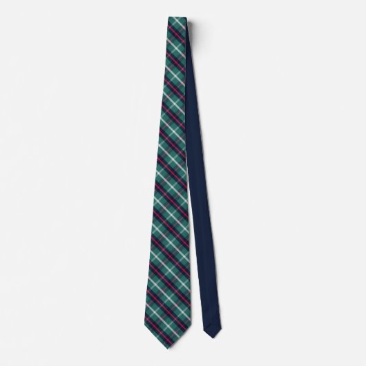 Green Holiday Plaid Tie Stropdas (Voorkant)
