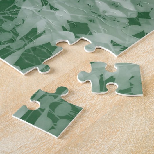 Green Holiday Sweater Chiltepin Puzzle Legpuzzel (Zijkant)