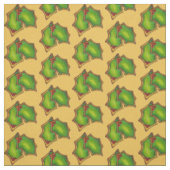 Green Holly Leaf Leaves Sugar Cookie Kerstmis Stof (Swatch)