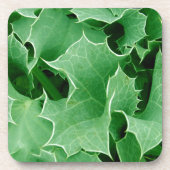 Green Holly Sluiten Set van Kork Onderzetters (Voorkant)