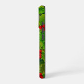 Green Holly with Red Berries Phone Case iPhone 16 Hoesje (Linkerkant)