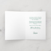 Green Home for the Holidays Realtor Christmas Gold Folie Feestdagenkaart (Binnenlaag)