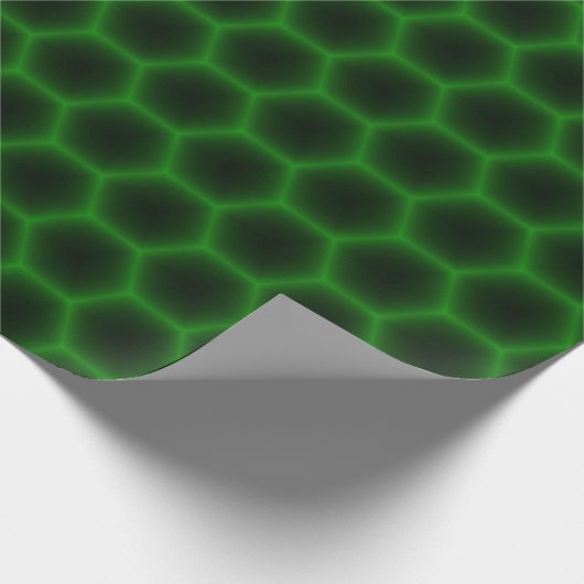 Green Honeycomb Cadeaupapier (Hoek)