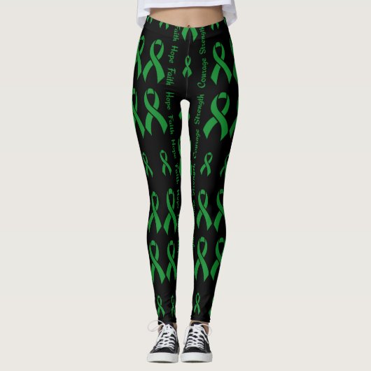 Green Hope Faith Sterke Courage...C Diff Leggings (Voorkant)