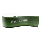 Green Horizonal Ombre - Optionele tekst - Striped Grosgrain Lint (Spoel)