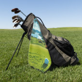 Green Horizons, Blue Skies, Pure Golf Bliss Golfhanddoek (Groen)