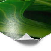 Green Hosta Leaf Foto Afdruk (Hoek)
