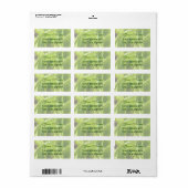 Green Hosta Leaves Etiket (Full Sheet)