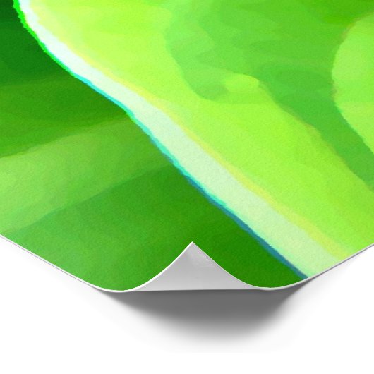 Green Hosta Poster (Hoek)